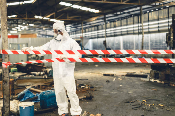 Professional Biohazard Cleanup technician working in New Melle, MO